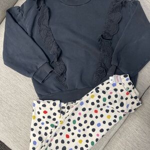 Hanna Andersson leggings w/ Cotton Kids sweater